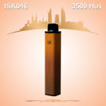 ISK046 Vape dùng một lần 3500 hơi thân vuông cuộn lưới Disposable POD