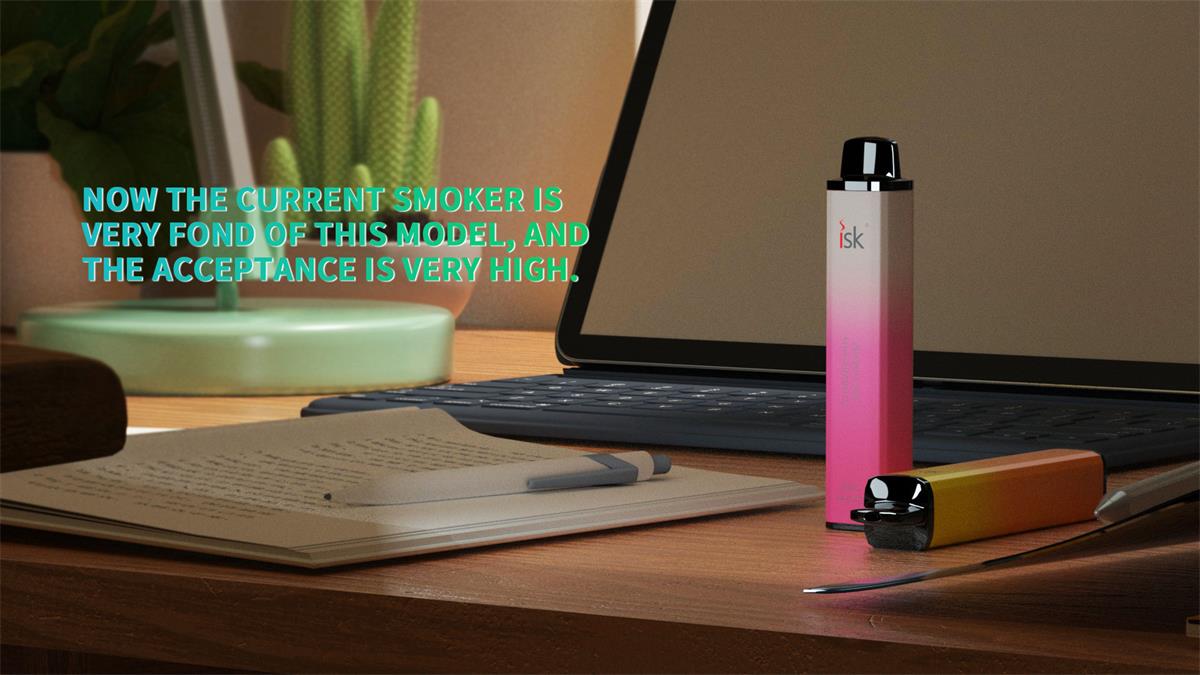 ISK046 Vape dùng một lần 3500 hơi thân vuông cuộn lưới Disposable POD