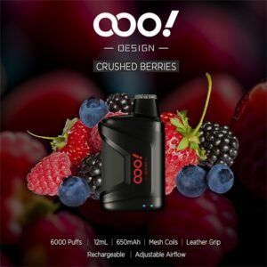 OOO！DESIGN 6000 Puffs Vape POD dùng 1 lần với trải nghiệm đặc biệt về luồng không khí có thể điều chỉnh và cuộn lưới tích hợp RAZ CA6000