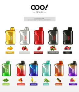 OOO！DESIGN 6000 Puffs Vape POD dùng 1 lần với trải nghiệm đặc biệt về luồng không khí có thể điều chỉnh và cuộn lưới tích hợp RAZ CA6000